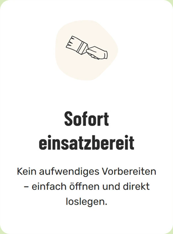 Onlineshop-Karte zur sofortigen Einsatzbereitschaft ohne Vorbereitung.