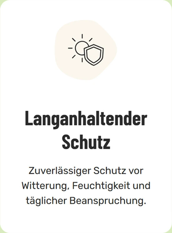 Onlineshop-Karte zum langanhaltenden Schutz vor Witterung, Feuchtigkeit und täglicher Beanspruchung.