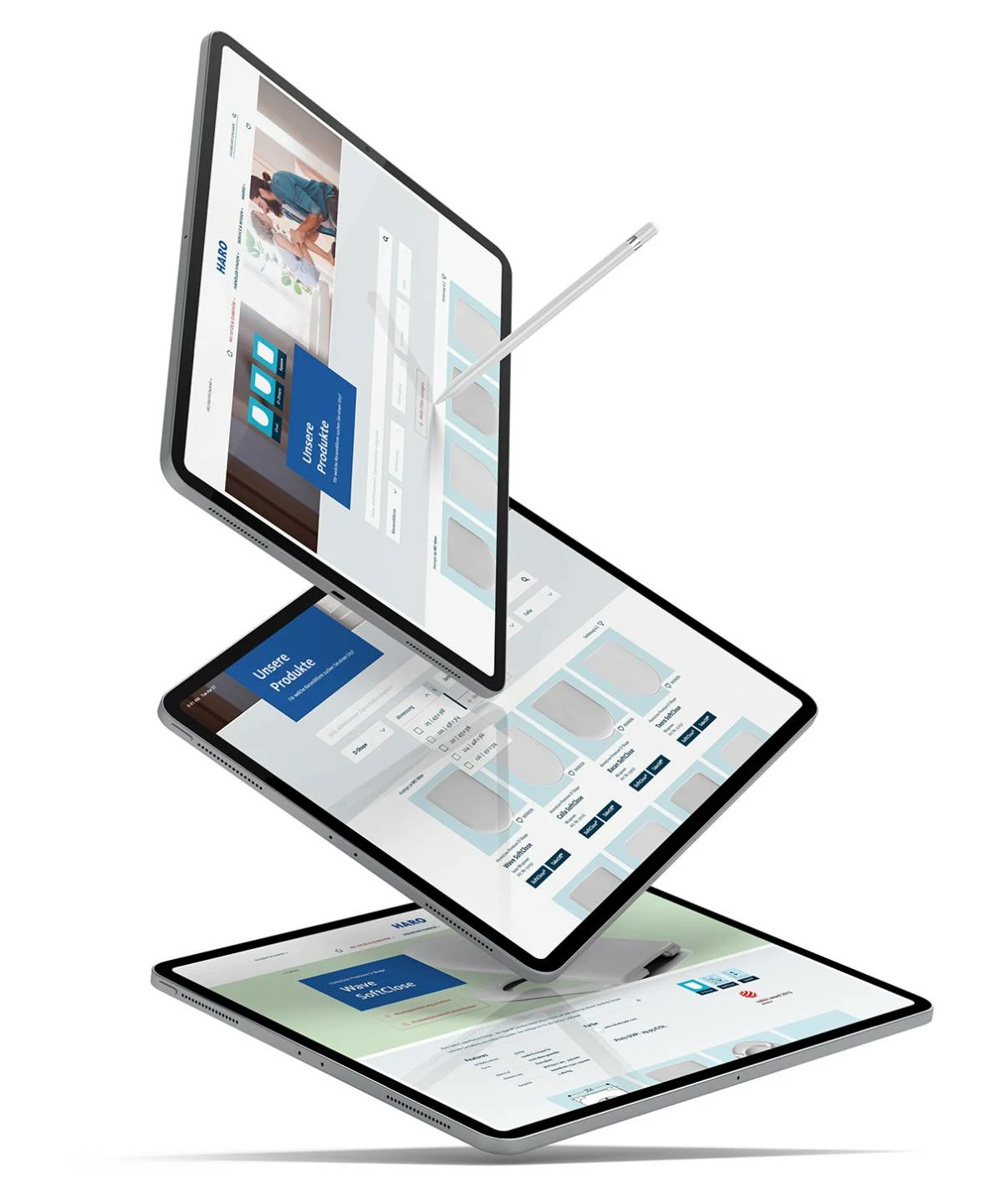 Produktfinder Details - Darstellung in einem iPad Pro