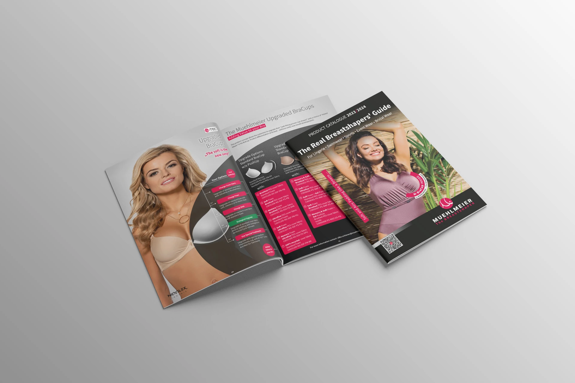 Der Produktkatalog mit der Titelseite und einer Beispielseite